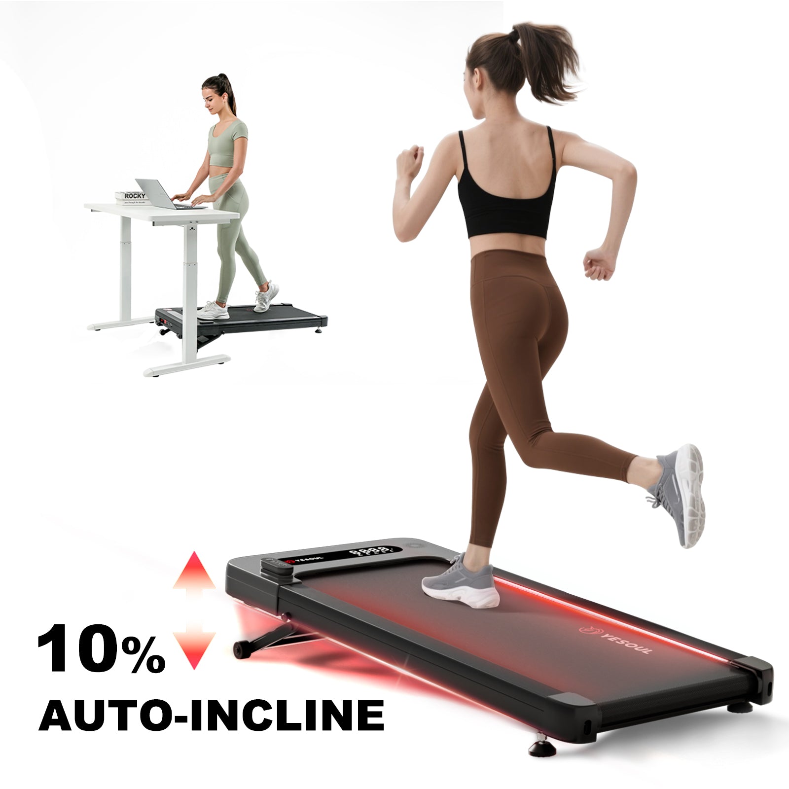 Yesoul W2 Pro 10% Auto-Incline Smart Walking Pad